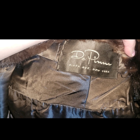 Rare Vintage De Pinna Fifth Avenue Mink Fur Jacket – Mahogany Brown - Picture 3 of 5